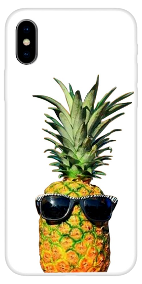 Pineapple TPU Cover til iPhone X / XS