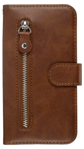 Zippy Flip Cover til iPhone 7 / 8 / SE (2020)-Brun