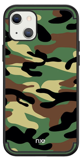 Camouflage Silikone Cover til iPhone 13