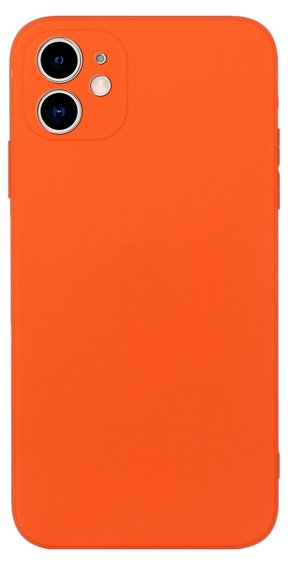 Orange Silikone Cover til iPhone 11