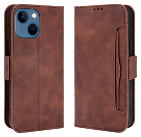 Kortholder Flip Cover til iPhone 13-Brun