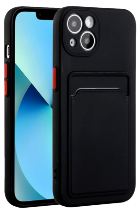 Silikone Cover med Kortholder til iPhone 13