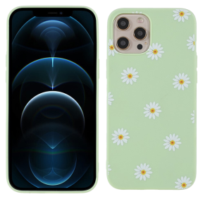 Daisy TPU Cover til iPhone 12 Pro Max-Lysegrøn
