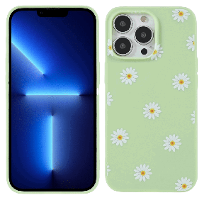 Daisy TPU Cover til iPhone 13 Pro Max-Lysegrøn