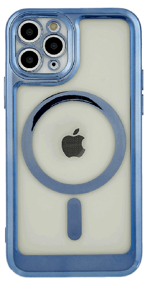 Color Silikone Cover med MagSafe til iPhone 11 Pro Max-Blå