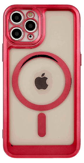 Color Silikone Cover med MagSafe til iPhone 11 Pro-Rød