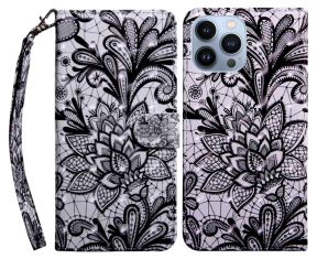 Mandala Læder Flip Cover til iPhone 14 Pro Max