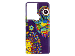 Selvlysende Owl TPU Cover til Samsung Galaxy S21 Ultra