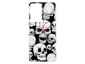 Selvlysende Skull TPU Cover til Samsung Galaxy S21 Ultra
