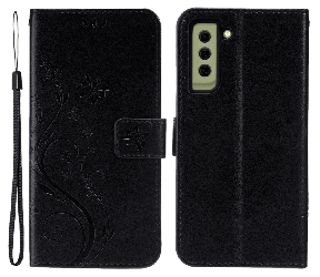 Lino Flip Cover til Samsung Galaxy S21 FE-Sort