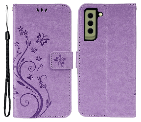 Lino Flip Cover til Samsung Galaxy S21 FE-Lilla