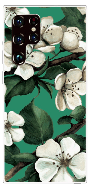 Blomster TPU Cover til Samsung Galaxy S22 Ultra