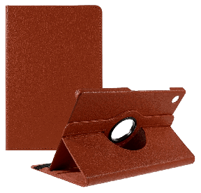 Samsung Galaxy Tab A8 Litchi Læder Cover-Brun