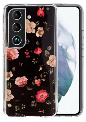 Selvlysende Flower TPU Cover til Samsung Galaxy S22 Plus