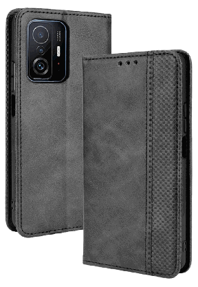 Retro Flip Cover til Xiaomi 11T / 11T Pro-Sort