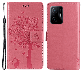 Arbol Flip Cover til Xiaomi 11T / 11T Pro-Pink