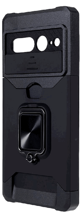 Hybrid Cover med Kickstand til Google Pixel 7 Pro-Sort