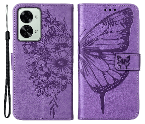 Papillo Flip Cover til OnePlus Nord 2T 5G-Lilla