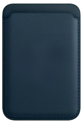 Kortholder i Læder med MagSafe til iPhone 14 / 14 Plus - Blå