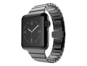 Ferrum rem til Apple Watch i rustfrit stål - 42 / 44 / 45mm - Sort