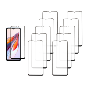 10 stk Hærdet Beskyttelsesglas til Xiaomi Redmi 12C 4G, Skærmbeskyttelse med Kant