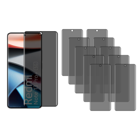 10 stk Xiaomi Redmi Note 13 Pro Plus 5G Privacy Beskyttelsesglas / Tonet Skærmbeskyttelse
