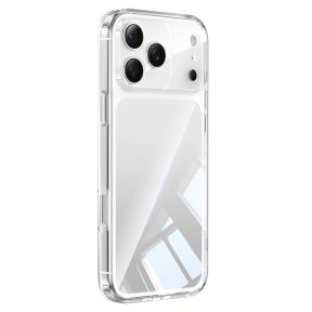 Gennemsigtigt iPhone 17 Pro Cover med Bagside i Hærdet Glas