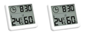 2 stk Indendørs Hygrometer og Temperaturmåler