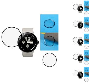 Skærmbeskyttelse til Google Pixel Watch 3 XL 45mm sort kant
