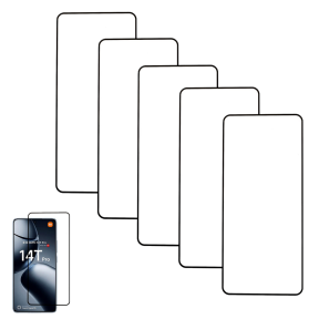 5 stk Xiaomi 14T / 14T Pro Skærmbeskyttelse / 3D Glas