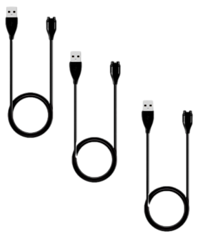 3 stk Oplader Kabel til Garmin Instinct 3 serien, SOLAR / AMOLED