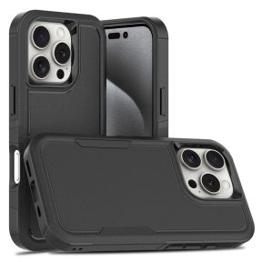 Sort iPhone 16 Pro cover set forfra