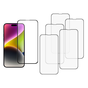 5 stk Beskyttelsesglas / Skærmbeskyttelse / 3D Glas til iPhone 15 Pro