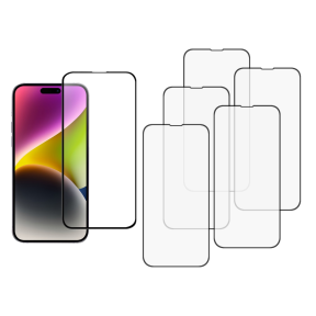 5 stk Beskyttelsesglas / Skærmbeskyttelse / 3D Glas til iPhone 15