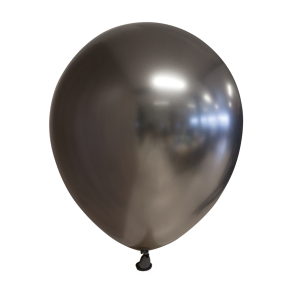 10 stk Metallic Balloner-Mørkegrå