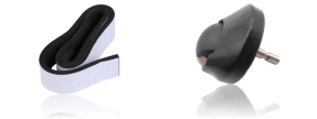 Pakke m. Gummi Bumper Beskyttelse til robotstøvsuger & Næsehjul m/ Beslag til iRobot Roomba