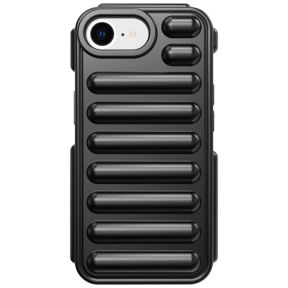 iPhone 16e Anti-Drop Ribbed Cover - Sort