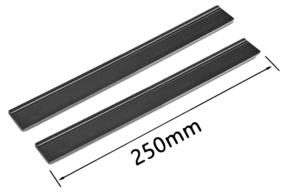 2-Pak Gummiliste til Kärcher WV1 / WV2 / WV5 / WV6  Vinduesvasker-250mm