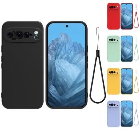 Billede af Google Pixel 9 Pro XL Silikone Cover med Håndstrop foran