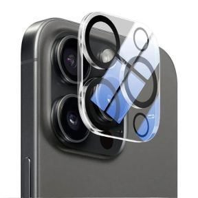 iPhone 14 Pro / iPhone 14 Pro Max Kamerabeskyttelsesglas - fuld dækning - Gennemsigtig