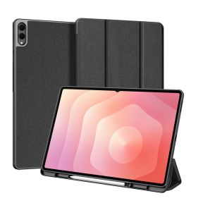 Tri-Fold Samsung Galaxy Tab S11 Ultra Cover i Sort med Stativ Funktion