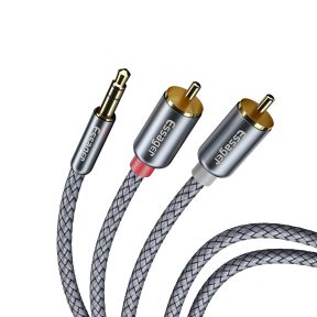 Minijack til Phono kabel - til musikanlæg (1 m)