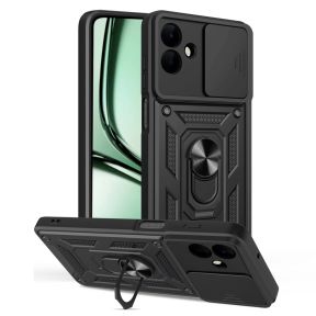 Samsung Galaxy A07 Cover Med Kickstand og Kamerabeskyttelse i Sort