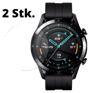 2-Pak Skærmbeskyttelse / Hærdet Beskyttelsesglas til Huawei Watch GT 2 Pro