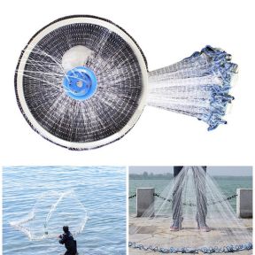 Kastefiskernet i brug ved havet