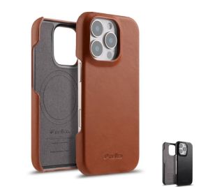 iPhone 16 Pro Max læder cover set forfra