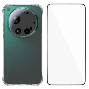 Gennemsigtigt Xiaomi 17 Ultra 5G Silikone Cover inkl. Hærdet Beskyttelsesglas