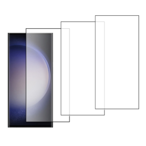 3 stk 3D Glas / Skærmbeskyttelse / Beskyttelsesglas til Samsung Galaxy S24 Ultra