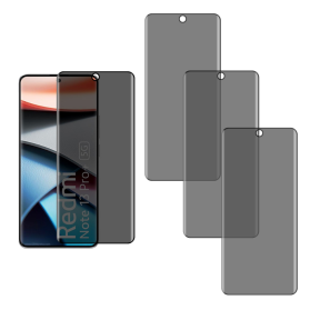 3 stk Xiaomi Redmi Note 13 Pro Plus 5G Privacy Beskyttelsesglas / Tonet Skærmbeskyttelse