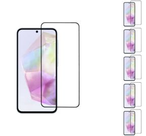 5 stk. Samsung Galaxy A36 5G / A56 5G Beskyttelsesglas med Kant / Skærmbeskyttelse
